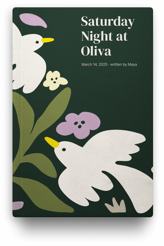 Memory book created by Alfred